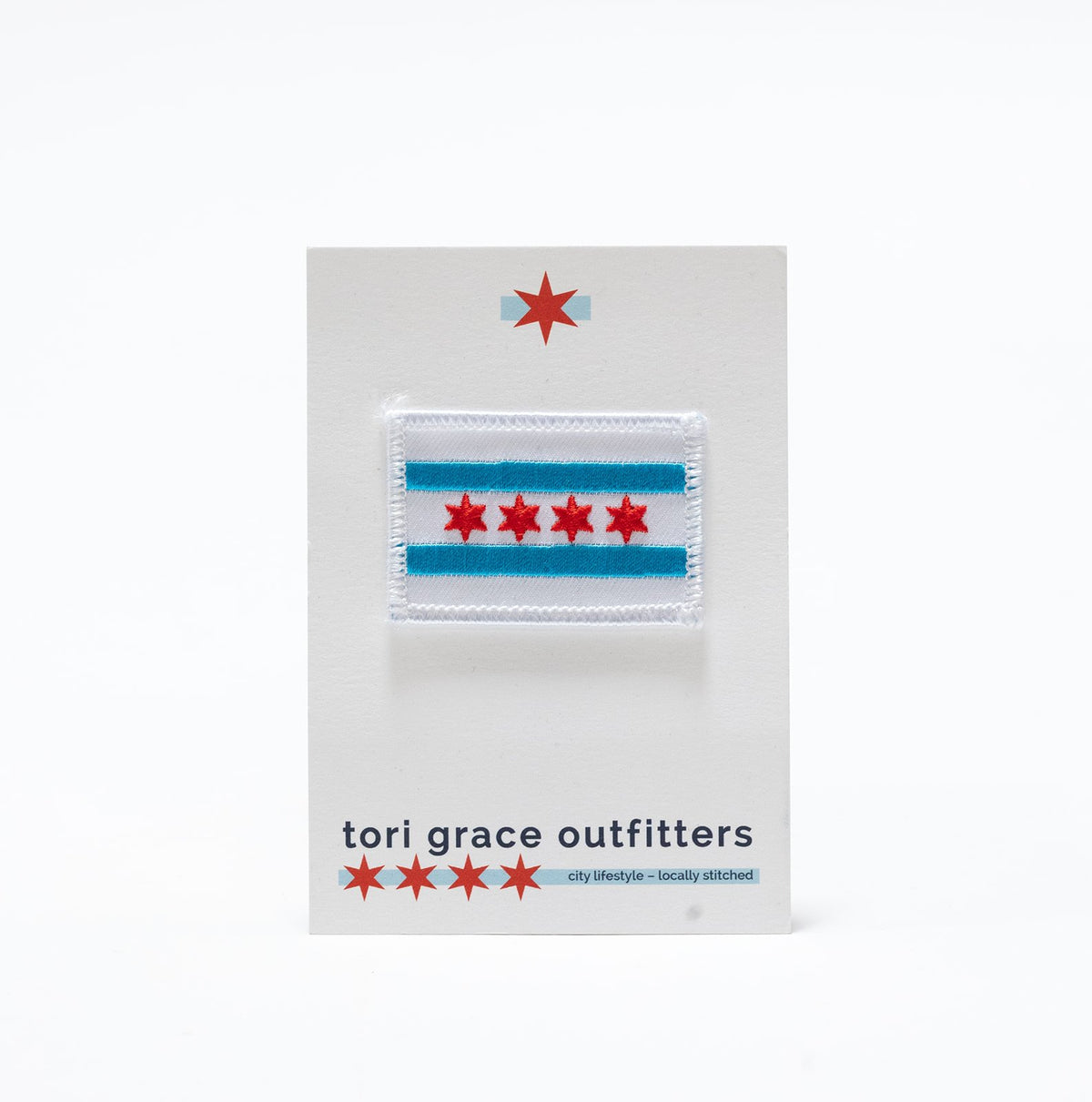 chicago flag patch