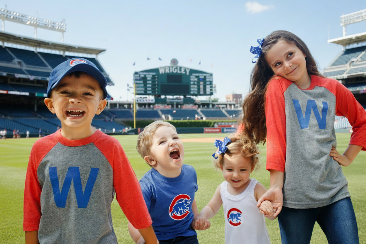 Kids at Wrigley Field