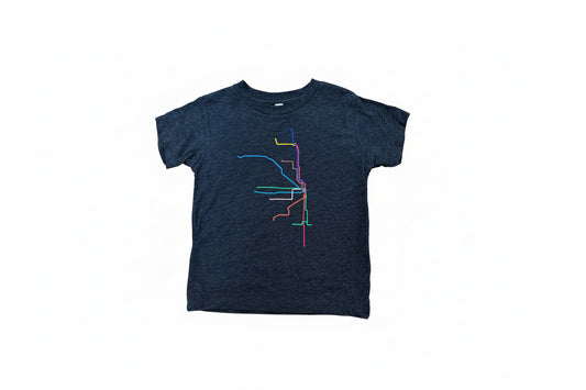 chicago transit lines t-shirt toddler and youth sizes