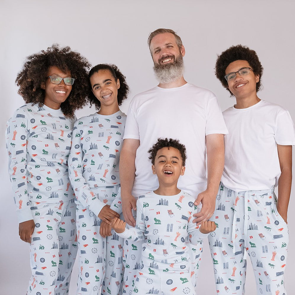 Iconic Chicago Unisex Pajama Set - 100% Organic Cotton