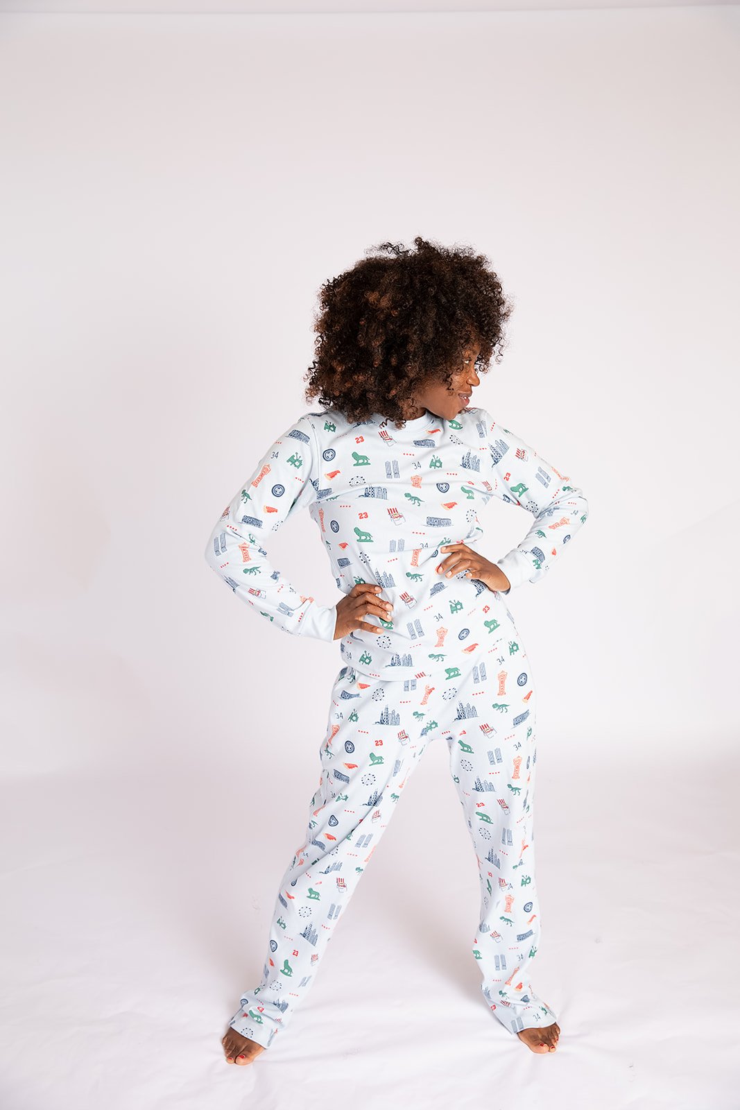 Iconic Chicago Unisex Pajama Set - 100% Organic Cotton