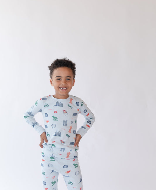 iconic chicago kids pajamas
