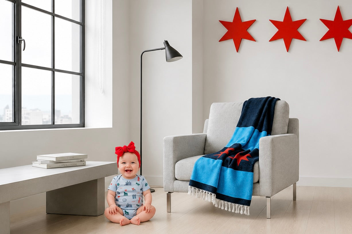iconic chicago baby onesie | chicago-themed infant bodysuit
