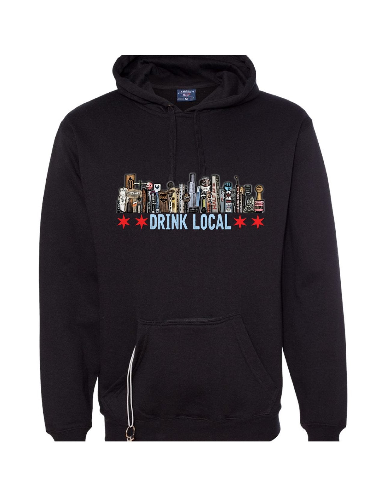 chicago drink local tailgating hoodie