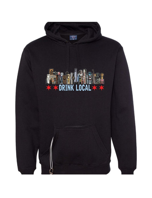 chicago drink local tailgating hoodie