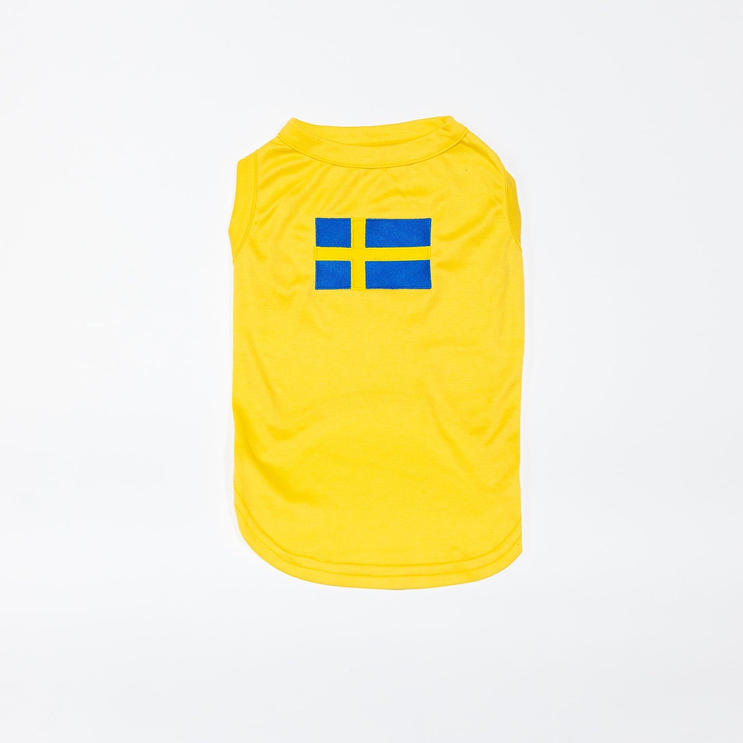 swedish flag dog shirt