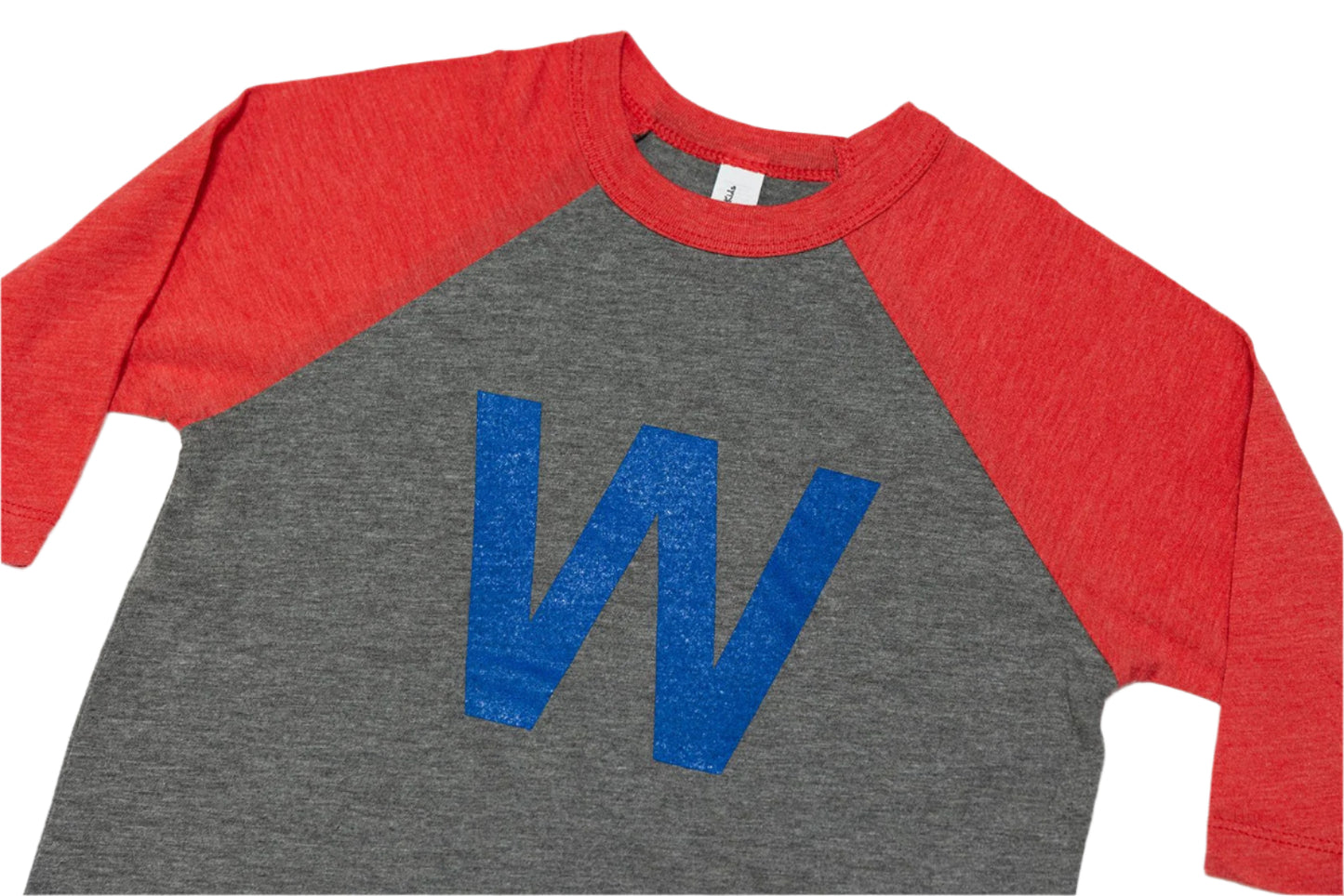 chicago W shirt kids - cubs baseball tri-blend toddler & youth