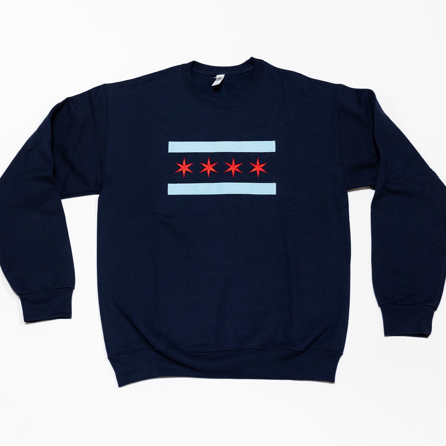 chicago flag light weight crewneck sweater