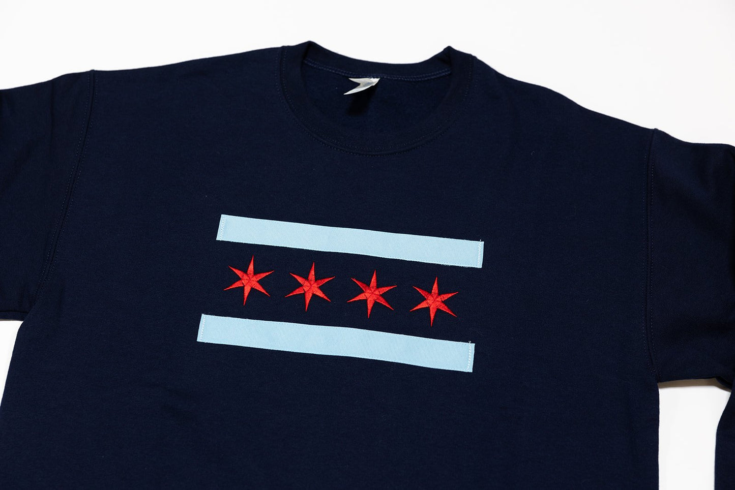 chicago flag light weight crewneck sweater