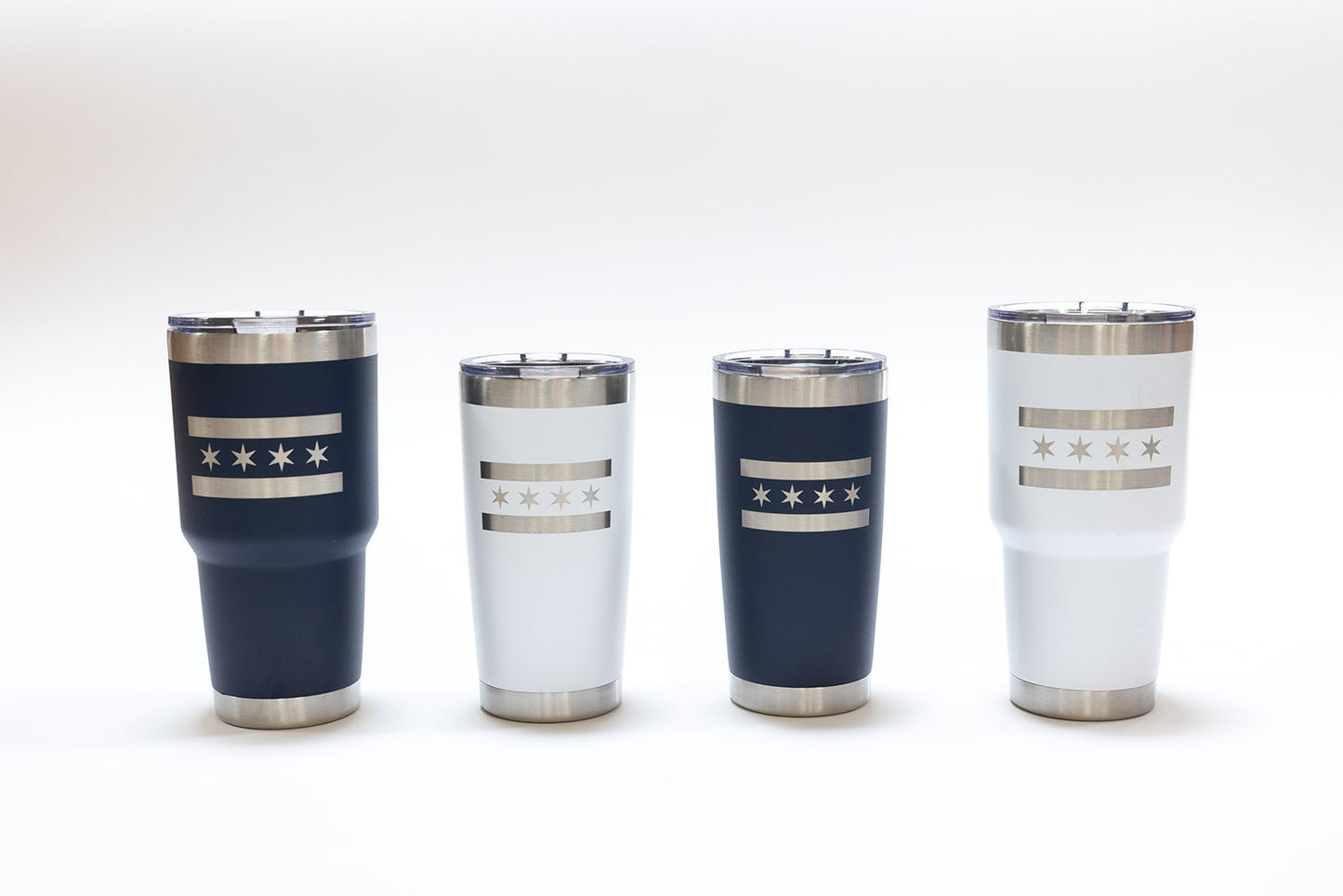 Chicago Flag Tumbler - 20oz & 30oz Insulated Double Wall