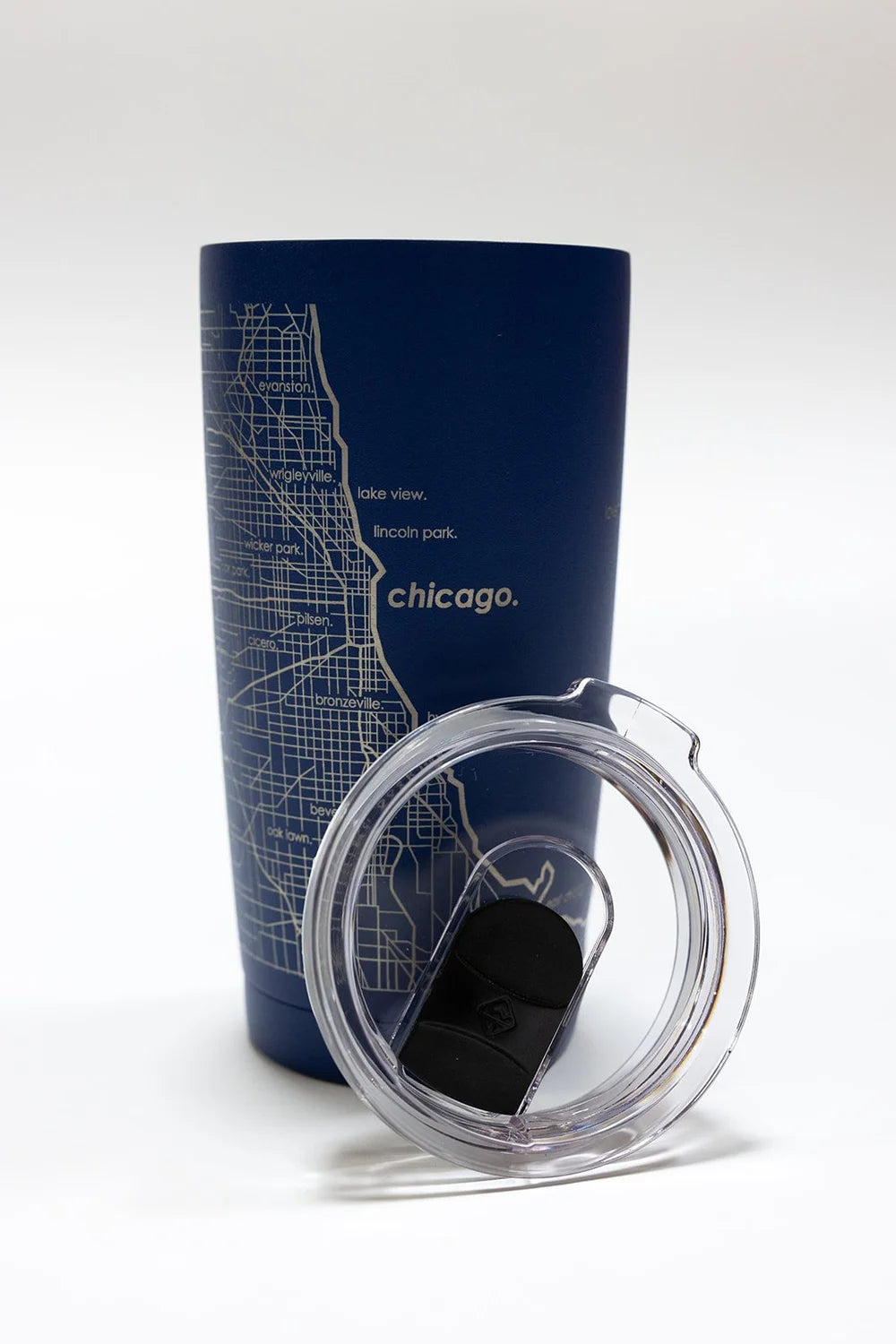 Chicago Map Etched Tumbler - 20oz Insulated Stainless Steel