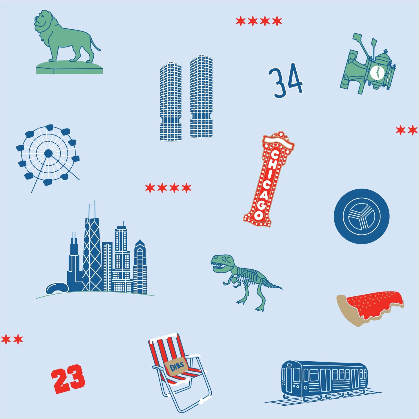 iconic chicago baby zip pajama