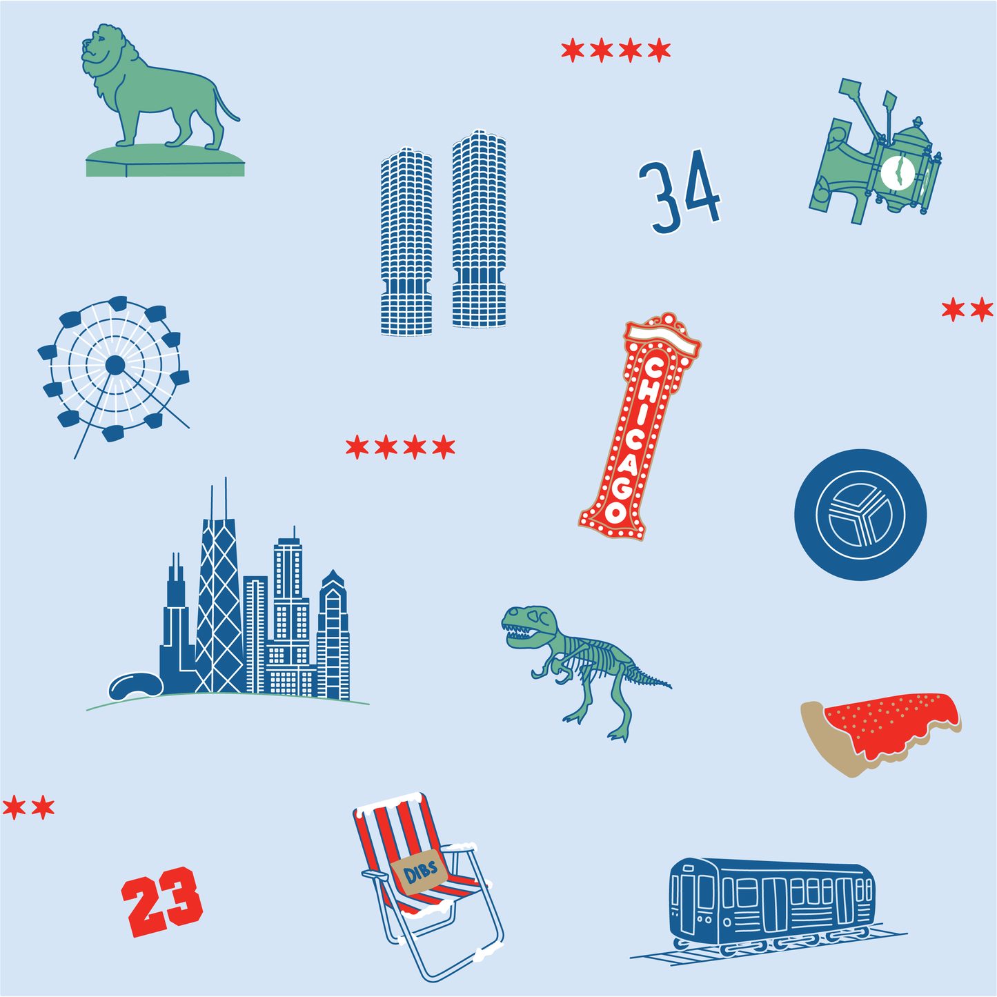 iconic chicago pet pajama