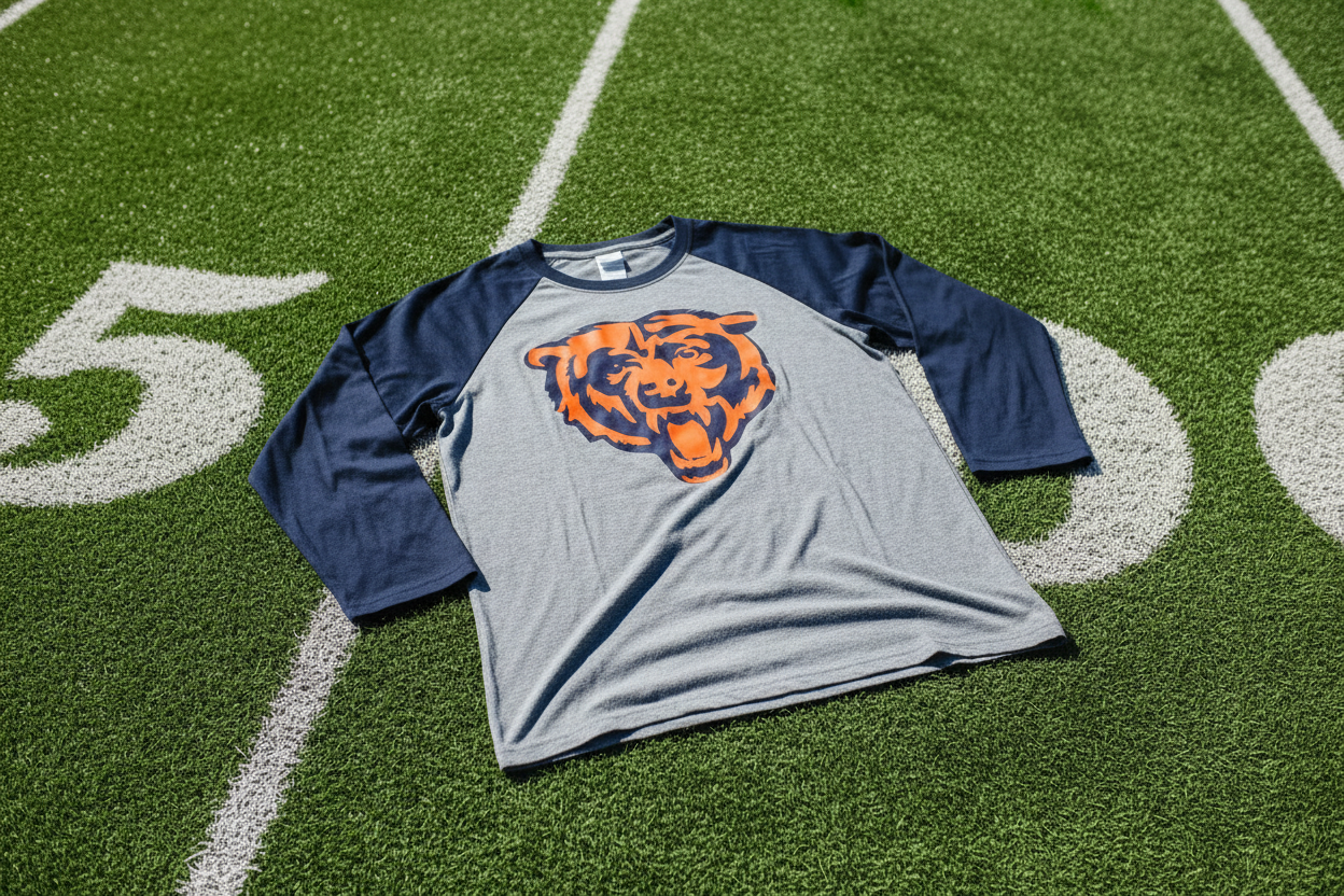 Bears raglan shirt - consistent green