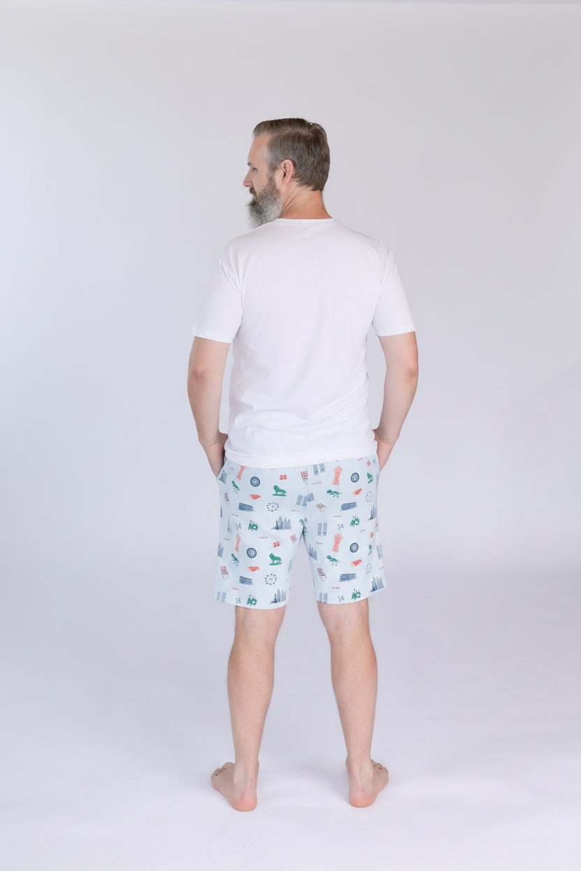 Chicago Icons Shorts - Back View