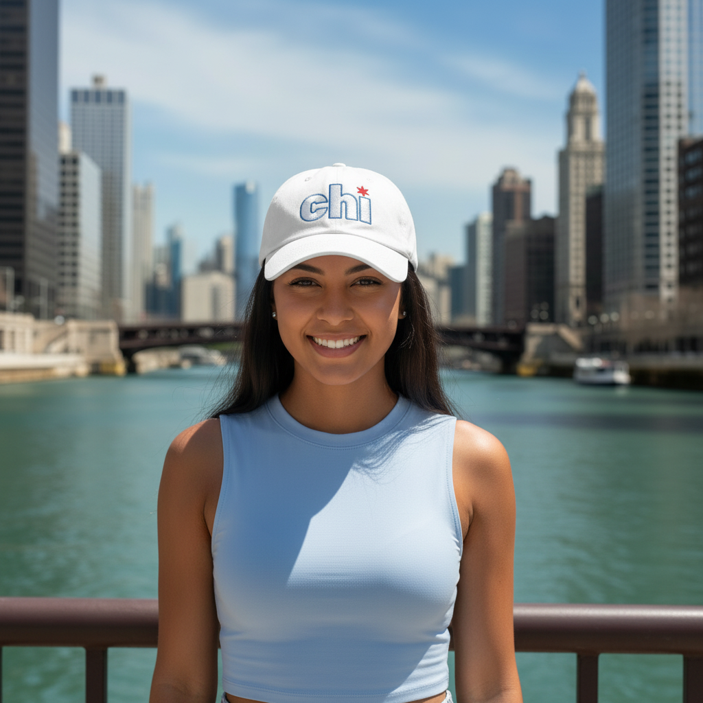 chi baseball hat adult - hand embroidered adjustable – tori grace ...