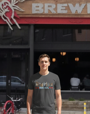 Drink Local t-shirt at Revolution Brewing - clean