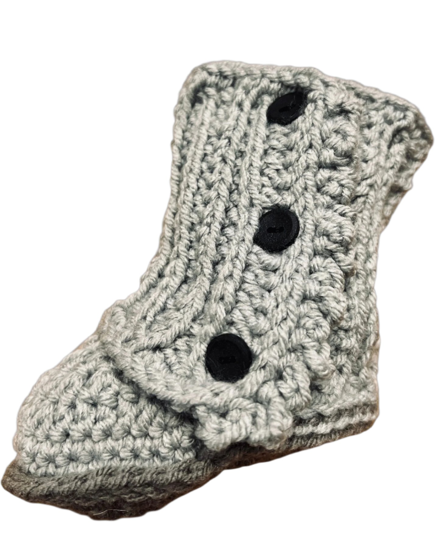 hand crocheted baby boots