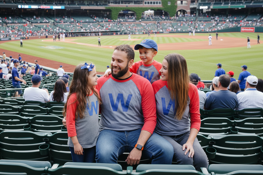 Subjects in Wrigley Field seats during Cubs game