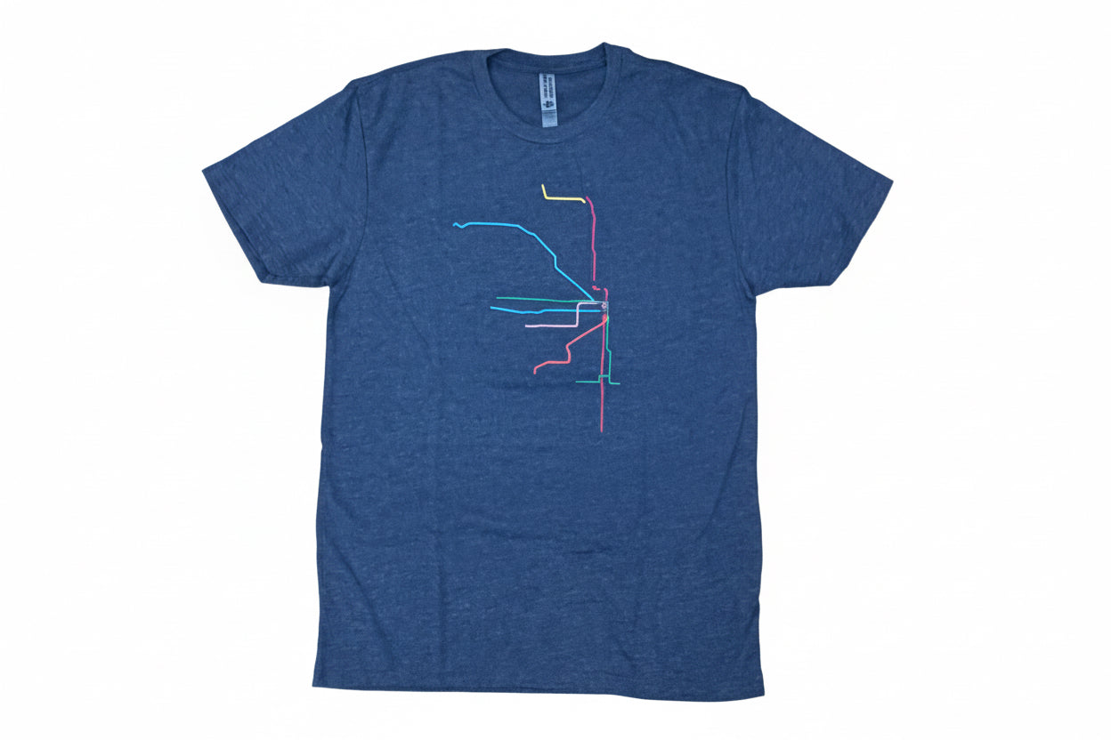 chicago transit lines t-shirt